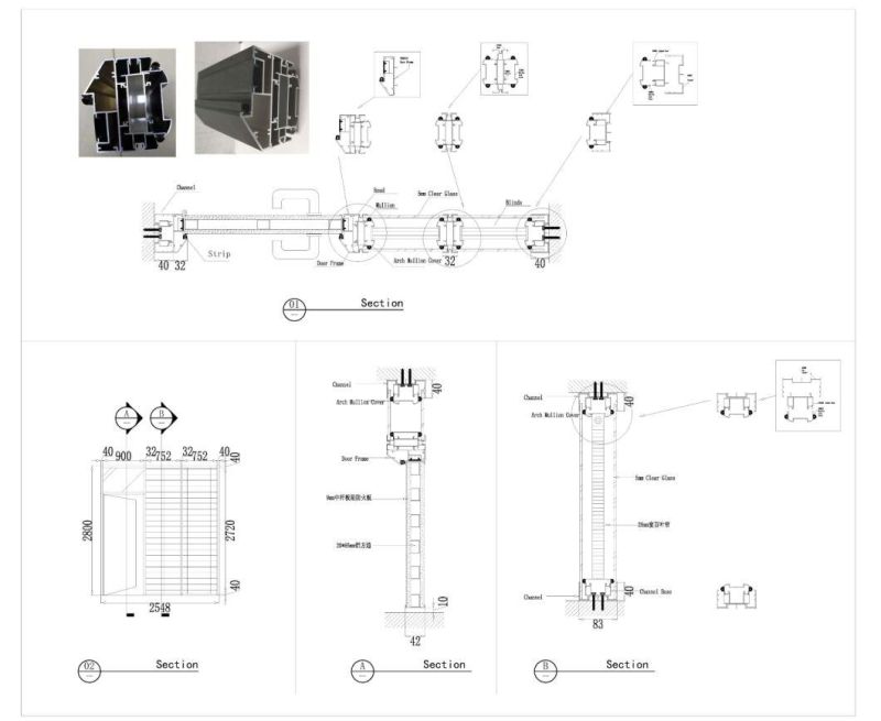 Integrated Glass Partions for Office Building with Easy and Fast Installation
