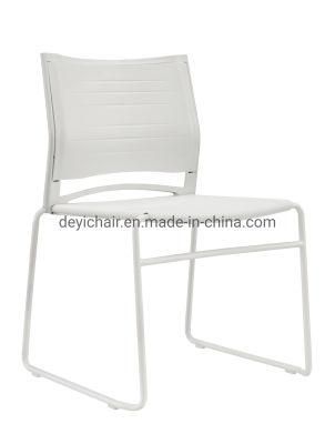 White Color Coated Frame Plastic Shell Seat Cushion Optional New Design Stool Conference Chair