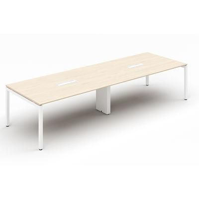 Foshan Office Furniture Manufacturers Morden Design 8 Seats Modular White Conference Table