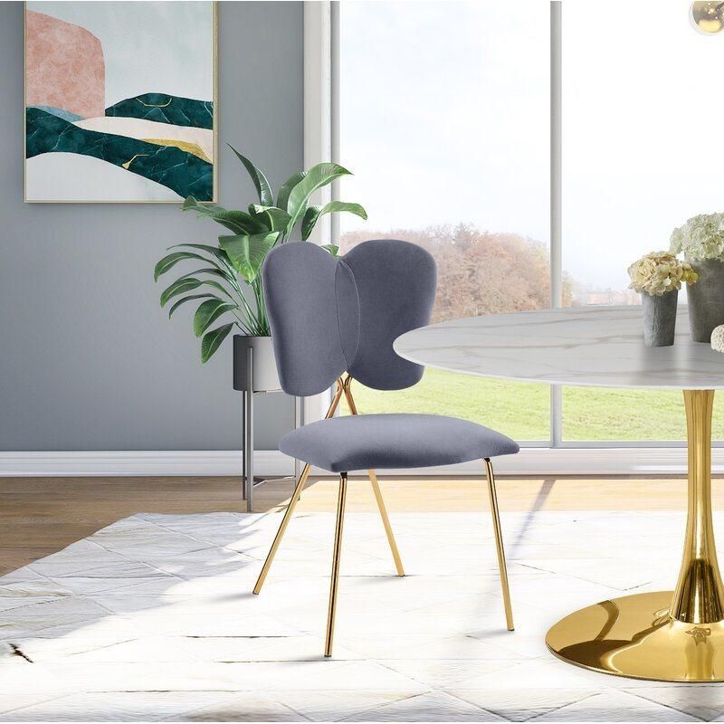 High Back PU Leather Plastic Chairs with Cushion