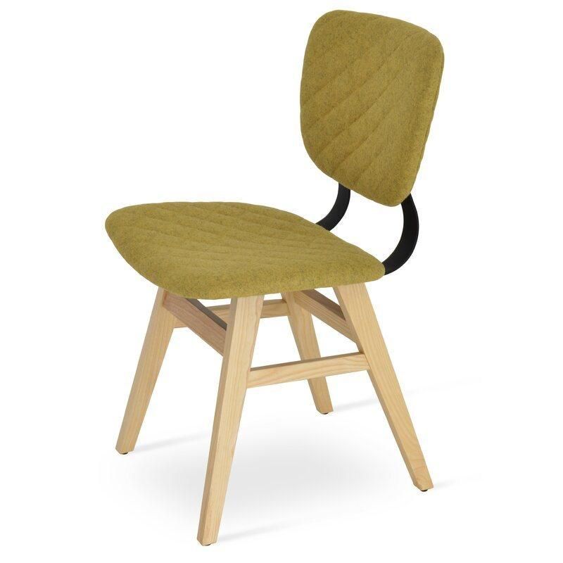 Dining Room Tulip Chairs with Natural Wood Leg and PP Seat Plastic Dining Chairs