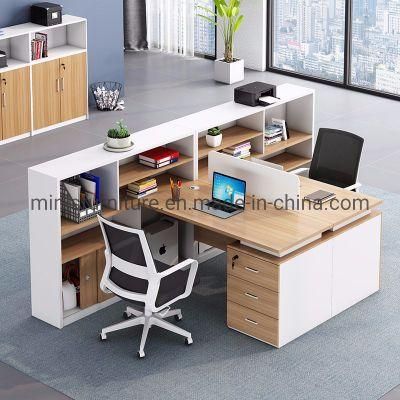 (MN-WS246) Office Factory Cabinet 2 People Partion Desk Workstation