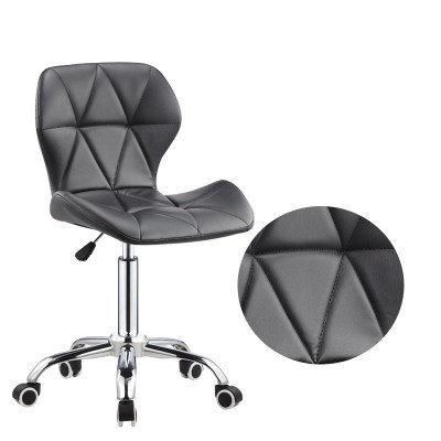 PU Cross Back Plastic and Metal Chairs