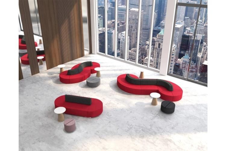 Office Building Leisure Area S Shape Sofa