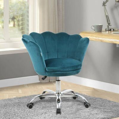 Leisure Upholstery Velvet Fabric Rotary Home Office Computer Executive Chair