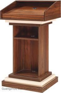 High Quality Modern Wood Standing Speech Table Church Lectern Podium (BL-P247)