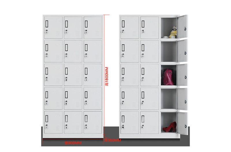 Modern Steel 12 Doors Multifunction Locker Metal Large Storage Cabinet