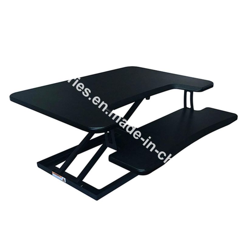 Manual Gas Spring Height Adjustable Laptop Desk Converter