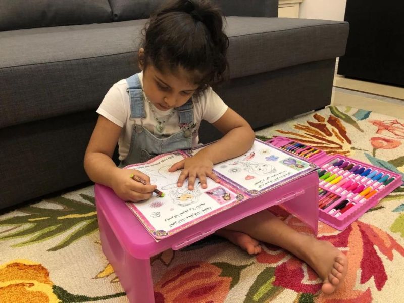 Plastic Computer Folding Table Children Do Their Homework Desk Lazy Bed Computer Desk