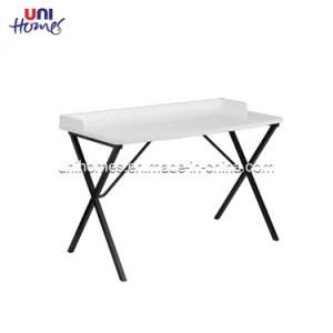 Unihomes Computer Desk Workstation Writing Desk Student Study Wood Table, Sturdy Metal Frame for Children Home Office