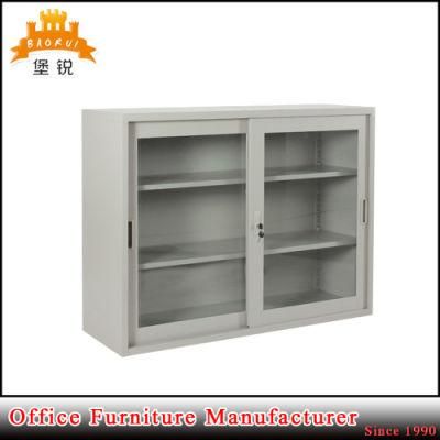 Low Price Good Quality Thin Edge Half Height 2 Door Steel Low Storage Cabinet.