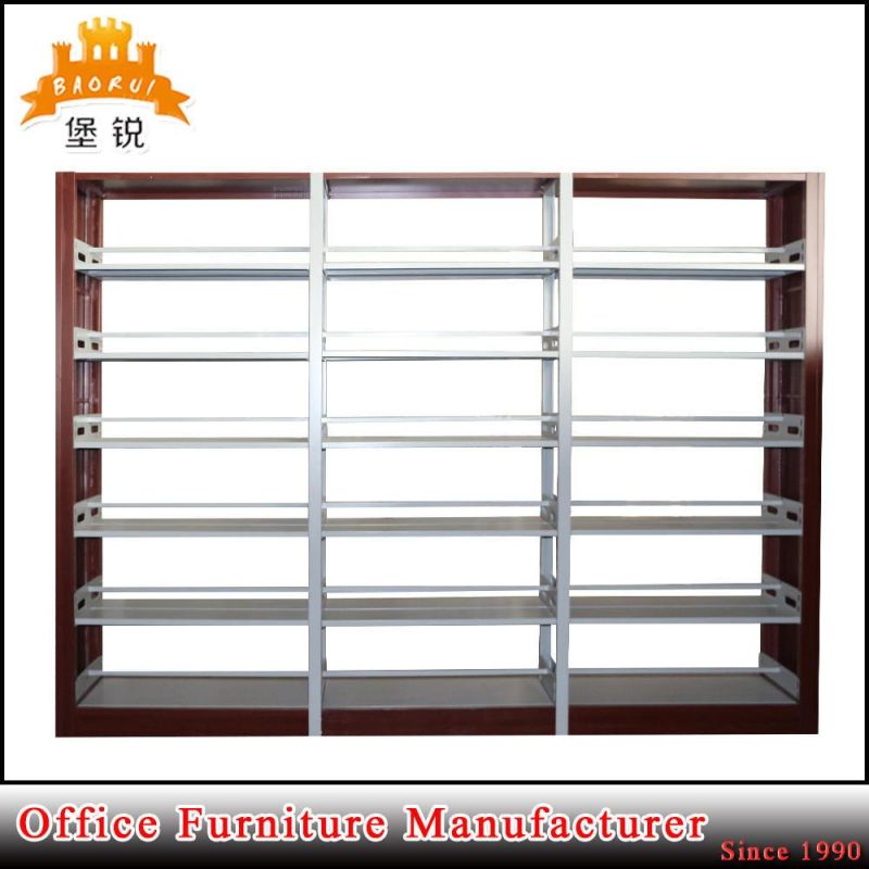 Library Furniture School Bookshelves Wood and Metal Bookshelf