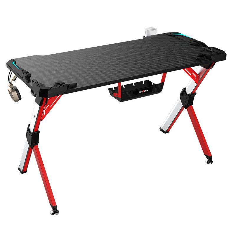 Best Selling Modern Gaming Table PC Desk with LED Light