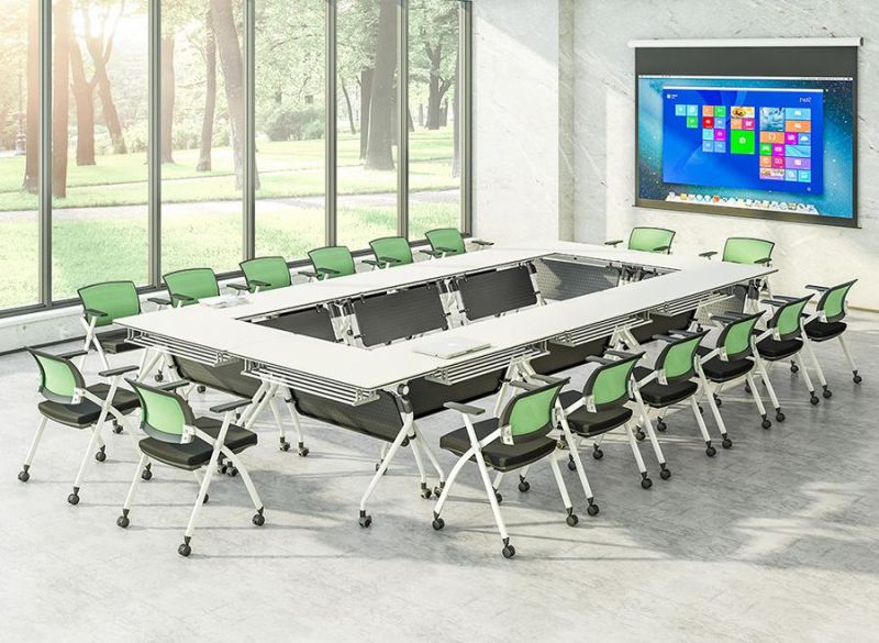 High Quality Fan Shaped Meeting Room Folding Training Table