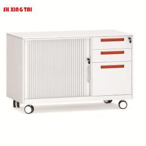 3 Drawers Mobile Caddy with Rolling Door