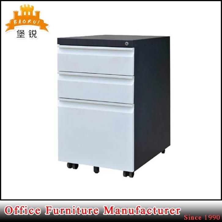 Low Price Colorful Office Steel 3 Drawer Mobile Pedestal Filing Cabinet