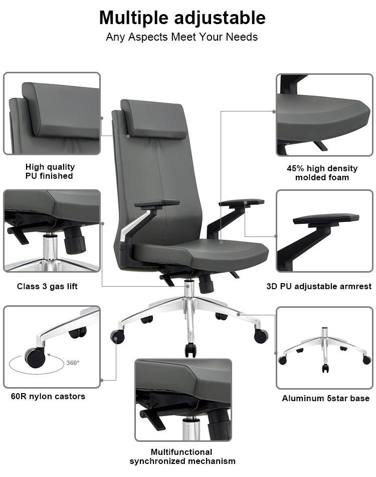 Executive Chair Boss Chair PU Leather 4D Armrest
