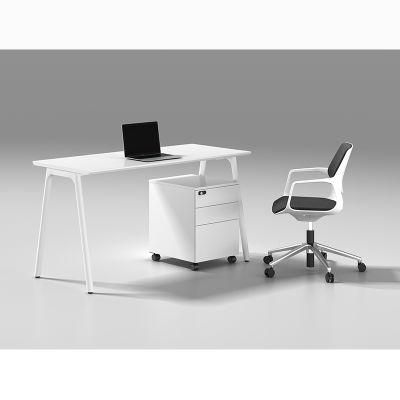 High Quality White Office Furniture Modern Single Seat Office Desk