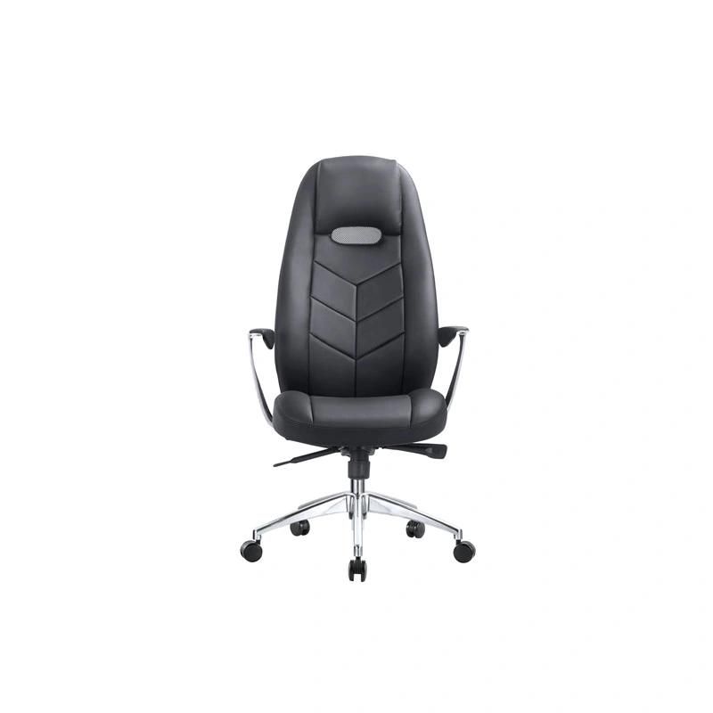 Adjustable Ergonomic Half Leather Tilting Swivel Manager Home Office Executive Office Chair