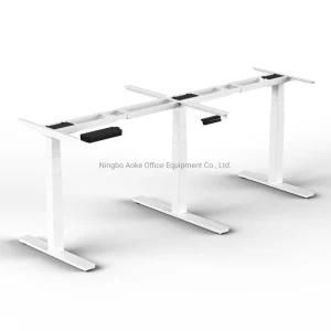 Home Office Desk Timotion Dual Motor Electric Height Adjustable Sit Stand Computer Table