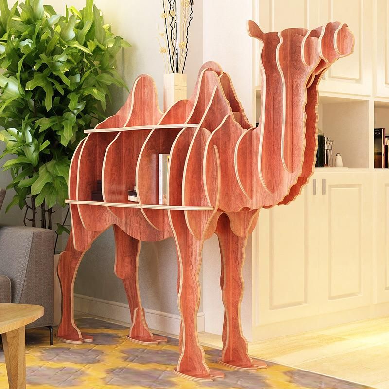 Portable Children Bookcase, Wooden Bookshelf, Colorful Kids Book Shelf