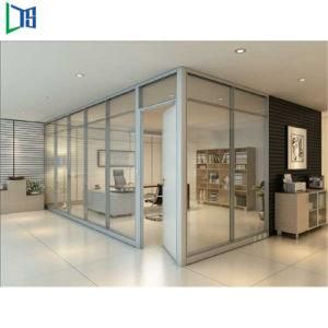 Single Glass Wall Aluminium Office Partition/Frameless Glass Partitions, /Commercial Framing Office Partition