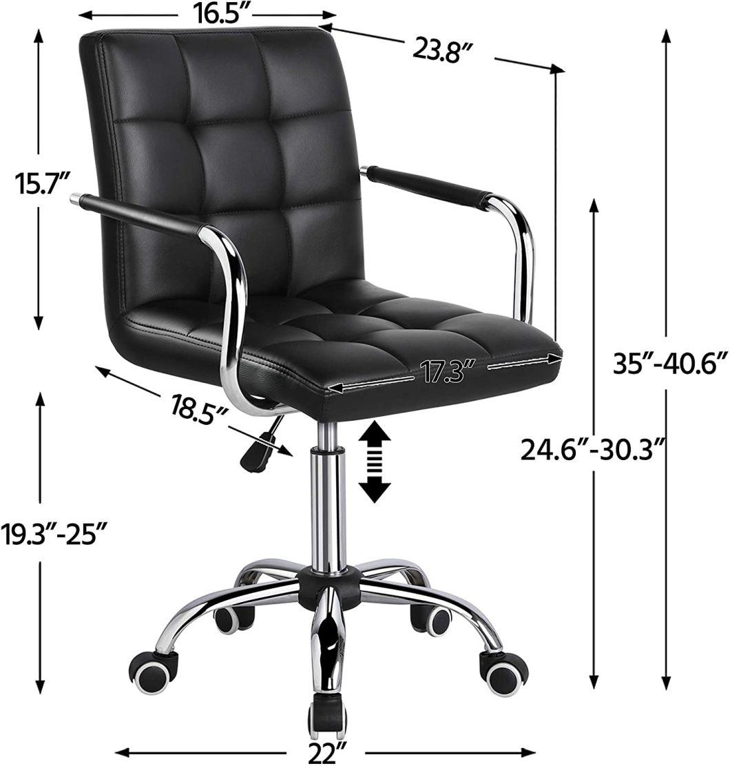 Li&Sung PU Leather Midback Executive 360 Swivel Office Chair