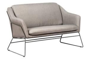 Modern Office Sofa with Fabric Upholstered and Metal Frame