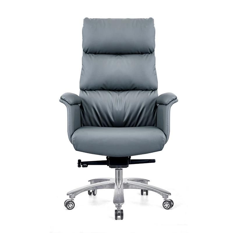 High Back Swivel Staff Boss Executive Modern Cow Real Leather Office Chair