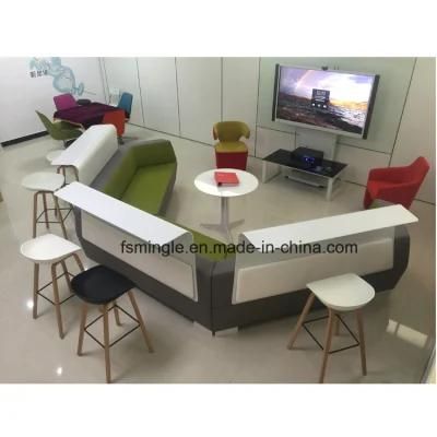 Lounge Sofa / Modern L Shaped Leisure Sofa / Adjustable Headrest Corner Fabric Sofa Set