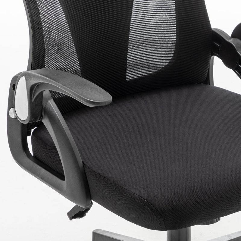 Factory Supplier Flip up Armrest Foldable Backrest Back Mesh Sedia Da Ufficio Ergonomic Executive Folding Office Chairs
