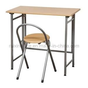 Metal and Wooden Dining Table with Chair (RX-D1118)