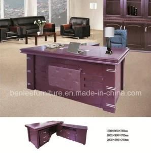 L Shape Modern Office Wood Furniture Director Table (BL-1020)
