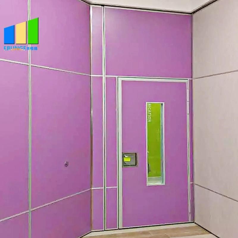 Kindergarten Commercial Furniture School Soundproofing Aluminium Folding Operable Partition Wall