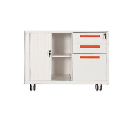 Rolling Shutter Door Filing Cabinet Storage Cabinet with Drawers