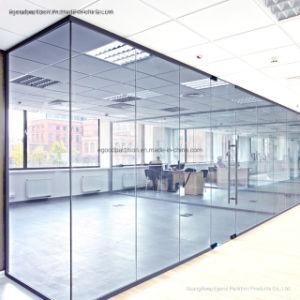 Modern Style Office Glasss Partition Fixed Glass Wall for Room Divisiona