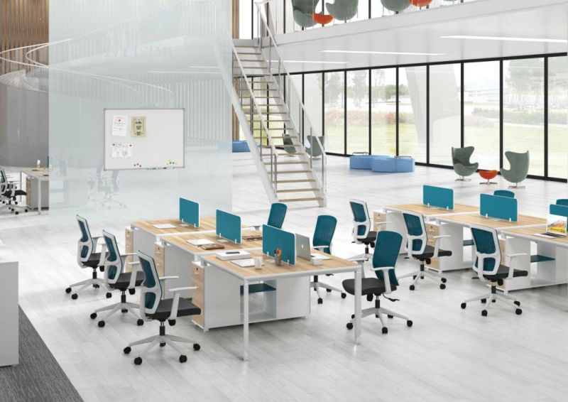 Two Persons Modular Office Cabin Partition Table for Sale