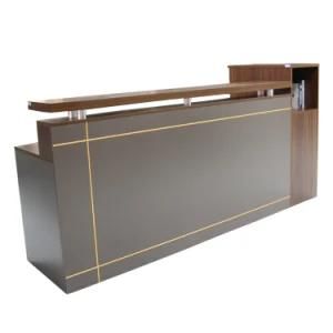 Imitate Carrara Beauty Salon Chinese Manufacturer Small Office Reception Front Desk for Sale