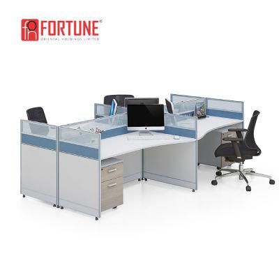 Customize Call Center Hub Office Furniture Glass Soundproof Staff Workstation