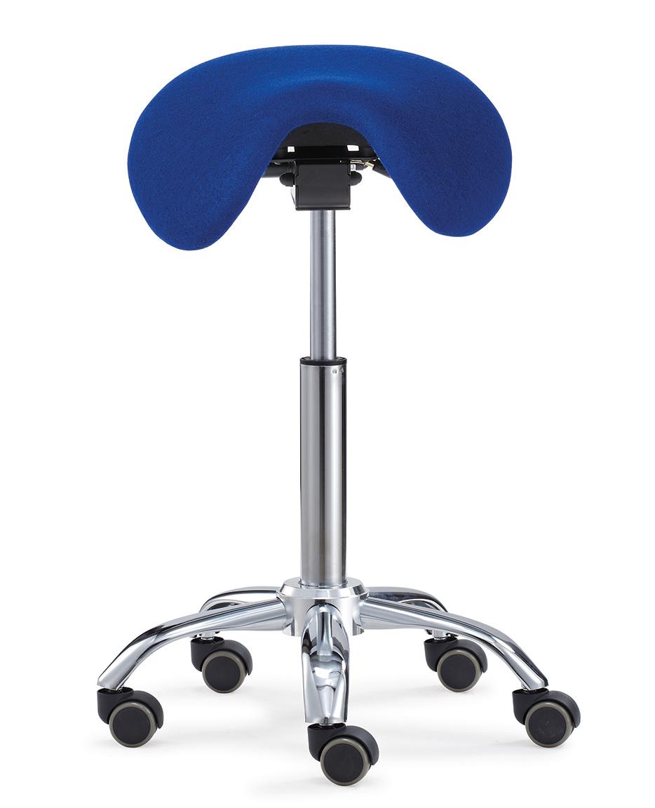 Salon Dental Hygienist Rolling Dentist Clinical Stool Adjustable Saddle Stool Tilt Backless Chair with Wheels