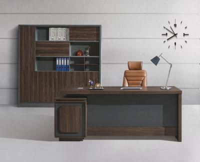 High End Office Furniture L Shaped MDF Wooden CEO Executive Office Desk of Office Furniture