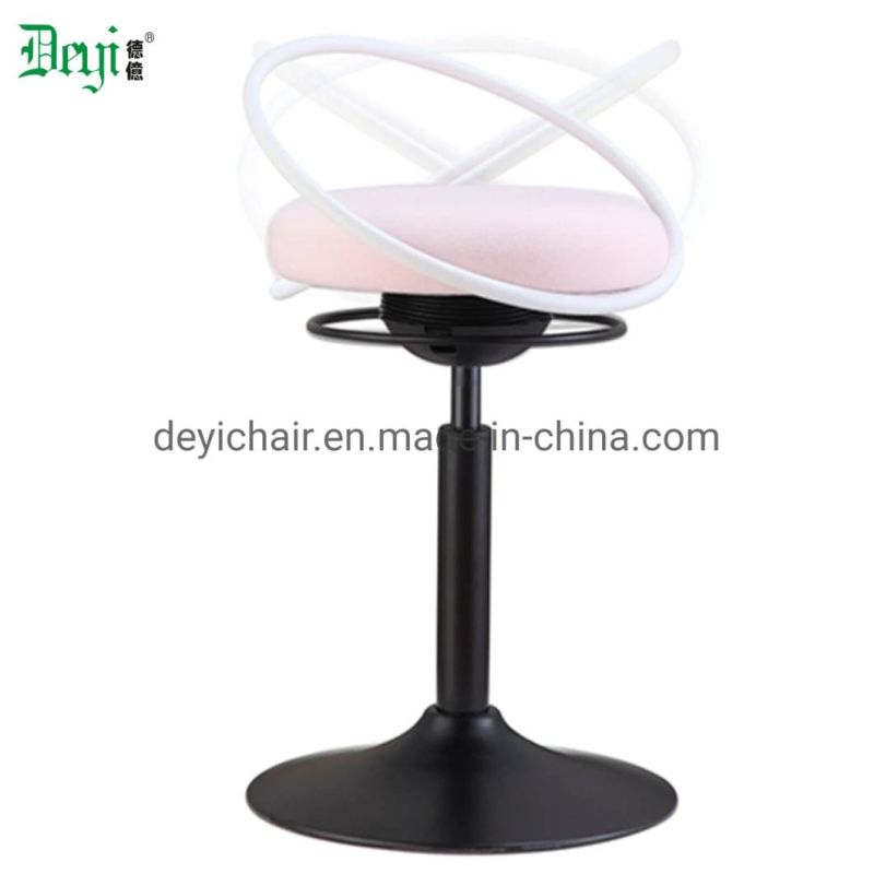 up and Down Nylon Castor Class 4 Gas Lift Seat Mechanism with Back Support 250mm Nylon Base Stool Chair