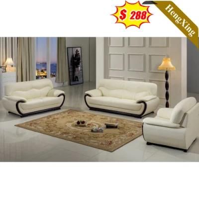 Modern Home Furniture Living Room Sofas Office White Color Wooden Frame 3 Seat Sofa