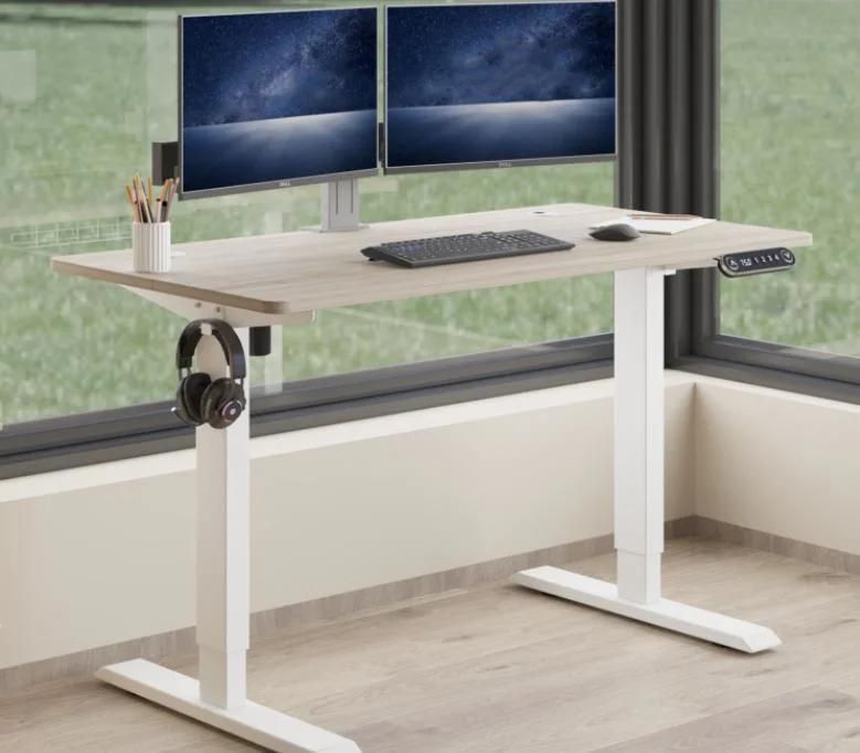 2022 New Amazon Office Executive Desk Dual Motor Lift Desk Height Adjustable Desk