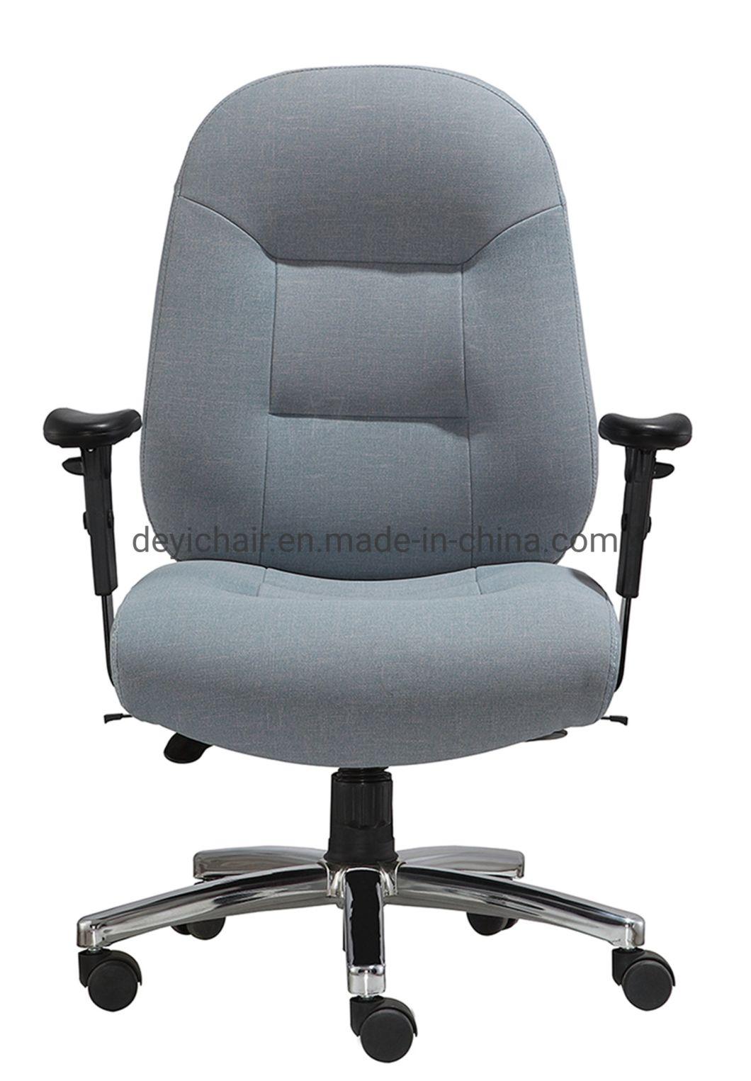 Functional Aluminium Machanism Chrome Base with Heavy Bearing Caster Adjustable PU Arms with Slider Heavy Duty Big Office Chair