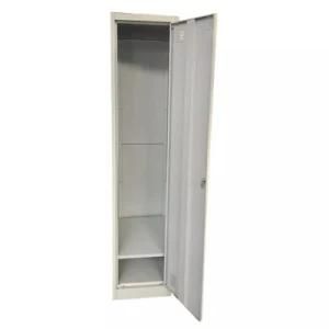 Bedroom Furniture Factory Custom Single Door Knock Down Steel Storage Clothe Wardrobe Cabinet Locker