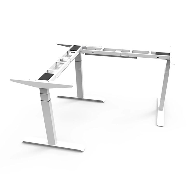 Office Furniture Executive Motorized Height Adjustable L-Shaped Office Desk