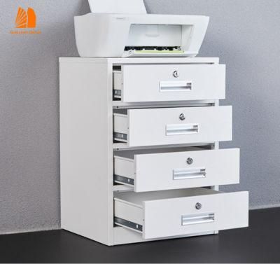 Withe Color Steel 4 Drawer Filing Cabinet Office/Hospital/School Use Cabinet