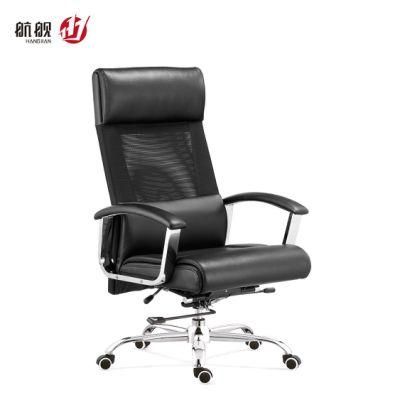 Factory Supply High Back Office Furniture Manager Chair Black Leather Executive Chair