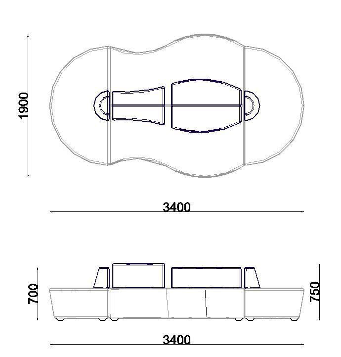 Public Area Library Modular Seating Sofa for Reading